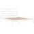 Cadru pat, alb, 140x190 cm, lemn masiv de pin GartenMobel Dekor