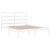 Cadru pat, alb, 140x200 cm, lemn masiv de pin GartenMobel Dekor