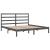 Cadru de pat, gri, 200x200 cm, lemn masiv de pin GartenMobel Dekor