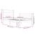 Cadru de pat mic single, alb, 75x190 cm, lemn masiv de pin GartenMobel Dekor