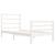 Cadru de pat single, alb, 90x190 cm, lemn masiv de pin GartenMobel Dekor