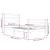 Cadru de pat single, alb, 90x190 cm, lemn masiv de pin GartenMobel Dekor