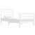 Cadru de pat single, alb, 90x190 cm, lemn masiv de pin GartenMobel Dekor