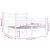Cadru de pat mic dublu, alb, 120x190 cm, lemn masiv de pin GartenMobel Dekor