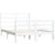 Cadru pat, alb, 140x190 cm, lemn masiv de pin GartenMobel Dekor