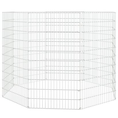 Cușcă pentru iepuri, 8 panouri, 54x100 cm, fier galvanizat GartenMobel Dekor
