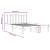 Cadru de pat King Size, negru, 150x200 cm, lemn masiv de pin GartenMobel Dekor