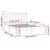 Cadru de pat King Size, negru, 150x200 cm, lemn masiv GartenMobel Dekor
