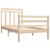 Cadru de pat single, 90x190 cm, lemn masiv GartenMobel Dekor