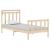 Cadru de pat single, 90x190 cm, lemn masiv GartenMobel Dekor