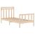 Cadru de pat single, 90x190 cm, lemn masiv GartenMobel Dekor