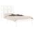 Cadru de pat mic single, alb, 75x190 cm, lemn masiv GartenMobel Dekor