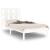 Cadru de pat mic single, alb, 75x190 cm, lemn masiv GartenMobel Dekor