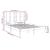 Cadru pat, alb, 140x190 cm, lemn masiv de pin GartenMobel Dekor