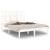 Cadru pat, alb, 140x190 cm, lemn masiv de pin GartenMobel Dekor