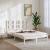 Cadru pat, alb, 140x190 cm, lemn masiv de pin GartenMobel Dekor