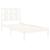 Cadru de pat, alb, 100x200 cm, lemn masiv de pin GartenMobel Dekor