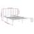 Cadru de pat King Size, negru, 150x200 cm, lemn masiv GartenMobel Dekor