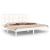 Cadru de pat Super King, alb, 180x200 cm, lemn masiv GartenMobel Dekor