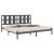 Cadru de pat, gri, 200x200 cm, lemn masiv de pin GartenMobel Dekor