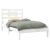 Cadru de pat single, alb, 90x190 cm, lemn masiv GartenMobel Dekor