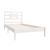 Cadru de pat single, alb, 90x190 cm, lemn masiv GartenMobel Dekor
