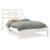 Cadru de pat single, alb, 90x190 cm, lemn masiv GartenMobel Dekor