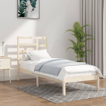 Cadru de pat single, 90x190 cm, lemn masiv GartenMobel Dekor