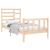 Cadru de pat single, 90x190 cm, lemn masiv GartenMobel Dekor