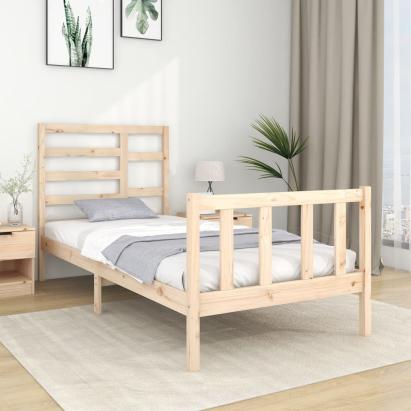 Cadru de pat single, 90x190 cm, lemn masiv GartenMobel Dekor
