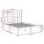 Cadru de pat King Size, alb, 150x200 cm, lemn masiv GartenMobel Dekor
