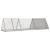 Cușcă pentru iepuri, gri, 302,5x80,5x71 cm, oțel galvanizat GartenMobel Dekor