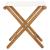 Scaune pliabile, 2 buc., alb crem, lemn masiv de tec & textil GartenMobel Dekor