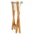 Scaune pliabile, 2 buc., alb crem, lemn masiv de tec & textil GartenMobel Dekor