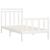 Cadru de pat, alb, 100x200 cm, lemn masiv de pin GartenMobel Dekor