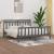 Cadru de pat, gri , 200x200 cm, lemn masiv de pin GartenMobel Dekor