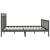 Cadru de pat, gri , 200x200 cm, lemn masiv de pin GartenMobel Dekor