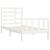 Cadru de pat, alb, 90x200 cm, lemn masiv de pin GartenMobel Dekor