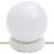 Set de masă de toaletă cu LED, alb, lemn masiv de pin GartenMobel Dekor