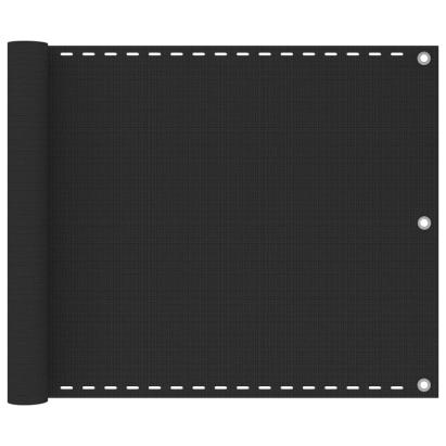 Paravan de balcon, antracit, 75x300 cm, HDPE GartenMobel Dekor