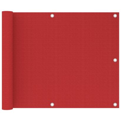 Paravan pentru balcon, roșu, 75 x 600 cm, HDPE GartenMobel Dekor