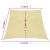 Pânză parasolar, bej, 3/4x3 m, HDPE, 160 g/m² GartenMobel Dekor