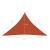 Pânză parasolar, cărămiziu, 3,5x3,5x4,9 m, HDPE, 160 g/m² GartenMobel Dekor