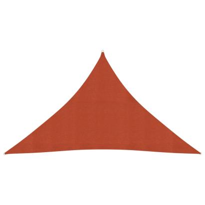 Pânză parasolar, cărămiziu, 3,5x3,5x4,9 m, HDPE, 160 g/m² GartenMobel Dekor