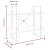 Bibliotecă 5 niveluri gri sonoma, 80x30x175 cm lemn prelucrat GartenMobel Dekor