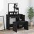 Set măsuță de toaletă, negru, 86,5x35x136 cm GartenMobel Dekor