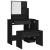 Set măsuță de toaletă, negru, 86,5x35x136 cm GartenMobel Dekor