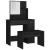 Set măsuță de toaletă, negru, 86,5x35x136 cm GartenMobel Dekor