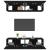 Comode TV, 4 buc., negru, 80x30x30 cm, lemn compozit GartenMobel Dekor