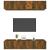 Comode TV, 4 buc., stejar afumat, 80x30x30 cm lemn prelucrat GartenMobel Dekor